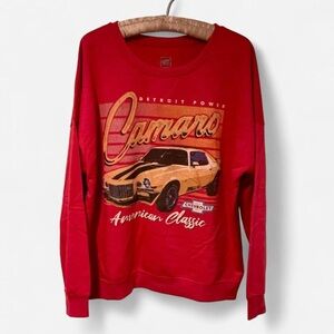 GM CAMARO Z28 Red Crewneck Sweatshirt Large Unisex NWOT